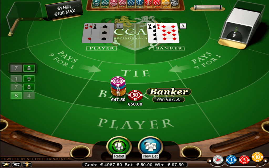 Baccarat Online betting